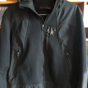 Spyder Men's Hooded Jacket - Black XXL